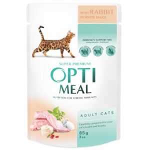 Корм для котов Rabbit in white sauce с кроликом в белом соусе 85 г Optimeal