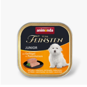 Корм для щенков Vom Feinsten Junior с птицей и индюшиным сердцем 150 г Animonda