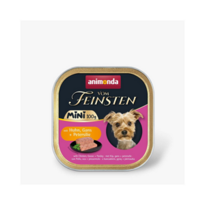 Корм для собак мини Vom Feinsten Adult  Mini   с курицей,гусем и петрушкой 150 г Animonda