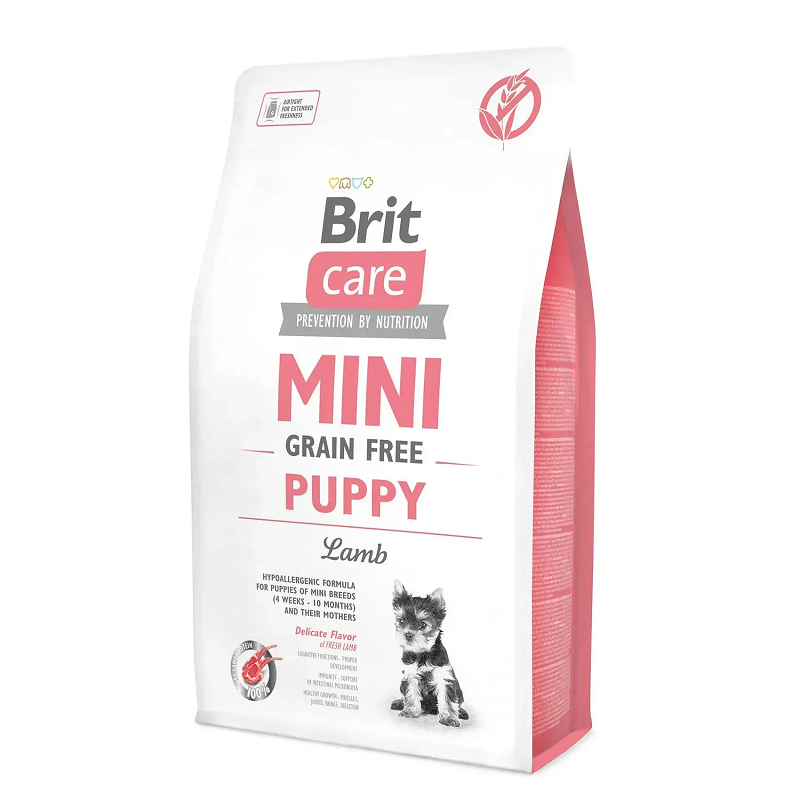 Корм для щенков Брит Brit Care GF Mini Puppy миниатюрных пород, с ягненком 2 кг Корм для щенков Брит Brit Care GF Mini Puppy миниатюрных пород, с ягненком 2 кг