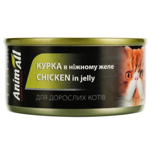 Корм для котов ANIMALL курица в нежном желе 85 г