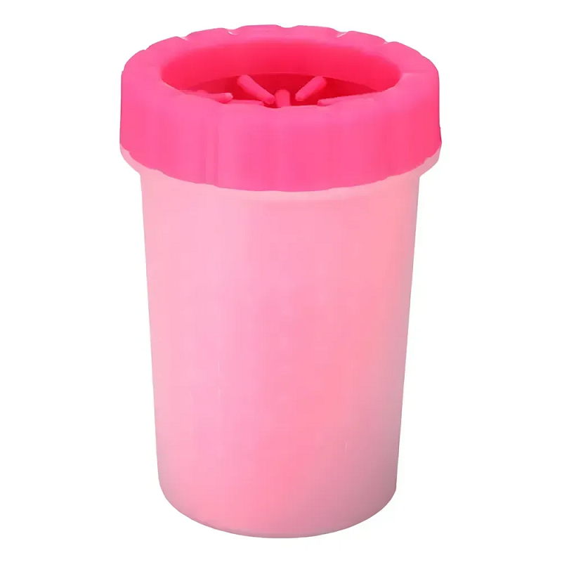 Лапомойка для собак средняя розовая 15 см Лапомойка для собак средняя розовая 15 см