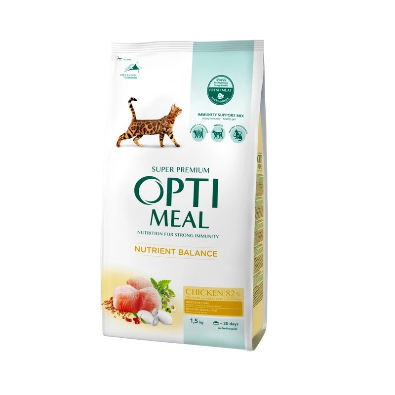 Сухой корм для котов Adult Cat Chicken с курицей 1,5 кг Optimeal Сухой корм для котов Adult Cat Chicken с курицей 1,5 кг Optimeal