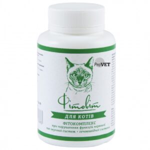 Таблетки для котов Фитовит для укрепления иммунной системы и улучшения функции мочевыводящей системы №100 ProVET срок 04.2026