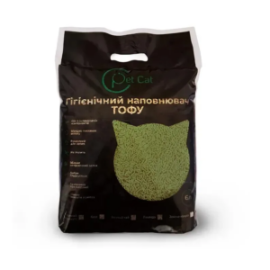 Наполнитель Pet Cat ТОФУ соевый зеленое яблоко 2,5кг Наполнитель Pet Cat ТОФУ соевый зеленое яблоко 2,5кг