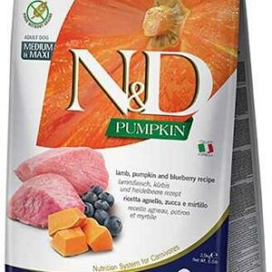 Корм для собак средних пород Беззерновой Farmina N&D Pumpkin ягненок с тыквой и черникой 12 кг