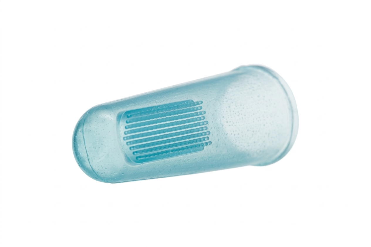 Зубная щетка-насадка на палец для чистки зубов котов и собак пластмассовая Китай Зубная щетка-насадка на палец для чистки зубов котов и собак пластмассовая Китай