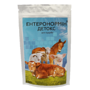Порошок Энтеронормин Детокс кормовая добавка пробиотического действия для животноводства 100 г СГП МБС срок 04.2026