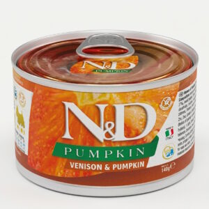 Влажный корм для собак Farmina N&D Grain Free VENISON & PUMPKIN MINI с олениной и тыквой 140г
