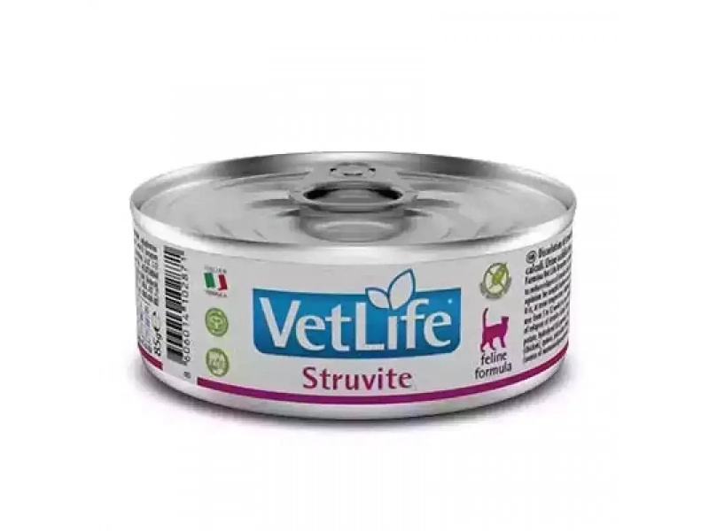 Влажный корм для котов Фармина Farmina Vet Life Struvite диет. питание для растворения струвитных уролитов 85 г Влажный корм для котов Фармина Farmina Vet Life Struvite диет. питание для растворения струвитных уролитов 85 г