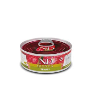 Влажный корм для котов Фармина Farmia N&D QUINOA URINARY, DUCK & CRANBERRY ADULT для проф. мочекаменной болезни, утка, киноа, клюква и ромашка 300 г