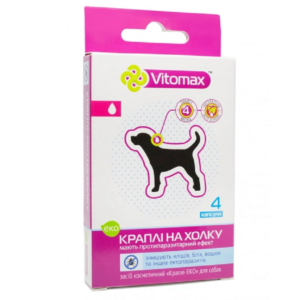 Капли на холку Vitomax Eco от блох и клещей для собак №4 Vitomax срок 09.2026