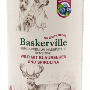 Корм д/соб Баскервиль Baskerville консервы Оленина с черникой 400гр 21586